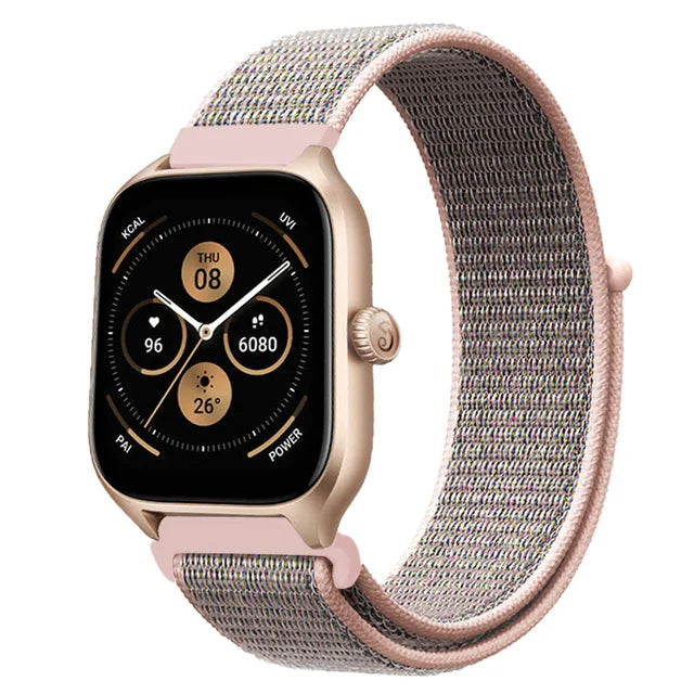 Nylon Loop Strap for Amazfit GTR 47mm/GTR2/2e/3/3 Pro/4/GTS/2/mini/3/4 Bracelet for Amazfit Balance/bip 5/Stratos 2 2S