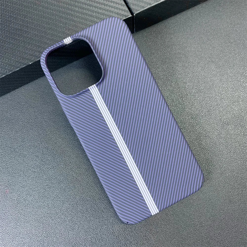 Luxury Contrast Carbon Fibre Pattern Matte Phone Case For iPhone 17 16 15 11 12 13 14 Pro Max Ultra Thin Hard Shockproof Cover