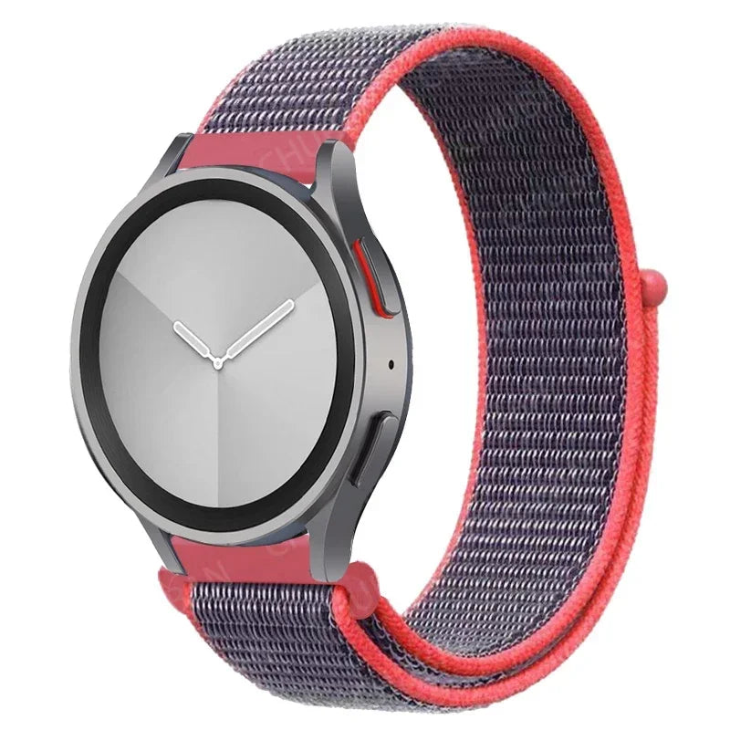 Nylon loop Band For Samsung Galaxy Watch 7 FE 6/5/pro/4/Classic/active 2 40-44mm 20mm/22mm sport bracelet huawei gt 2/e/3 strap