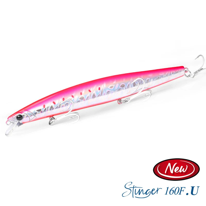 31g Floating Minnow STINGER 160F Saltwater Fishing Lure  Ultra-long Casting Hard Baits 500G Large Baits