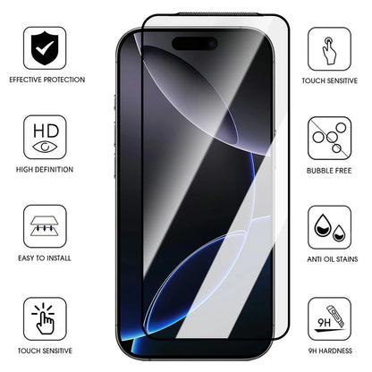 Screen Protectors Hard Tempered Glass Films with Dust-Free Box for IPhone 17/17 Pro/17 Air/17 ProMax Covers