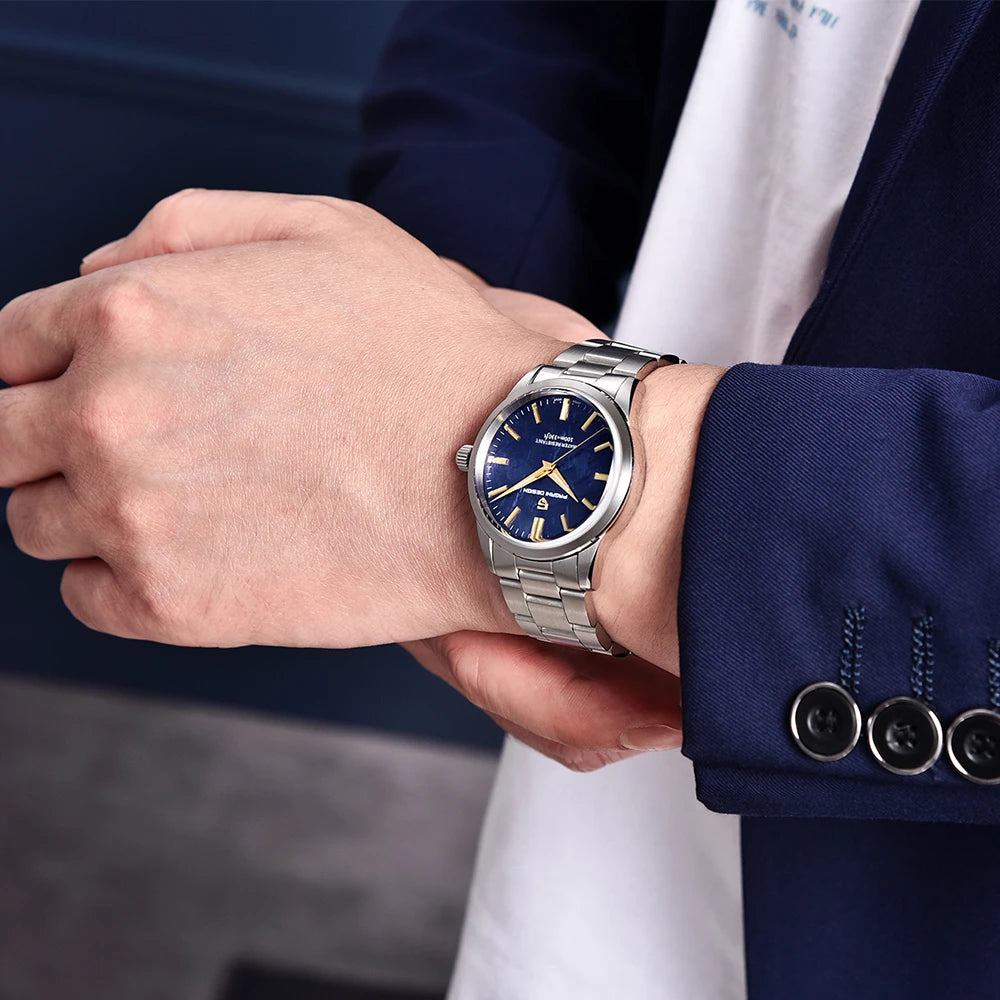 PAGANI DESIGN New Men Quartz WatchesTop Brand Sapphire Glass AR Coated Watch100M Waterproof Stainless Steel Watch for Men
