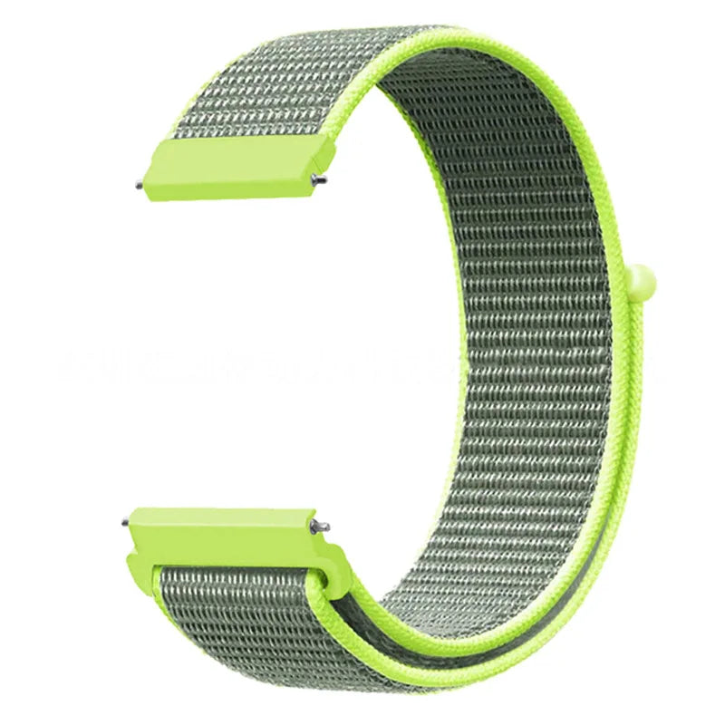 Nylon Loop Strap for Samsung Galaxy Watch 3/4/5/6/Gear S3 Wristband for Huawei Watch 4/GT-2-3-Pro/Amazfit GTR/GTS Belt