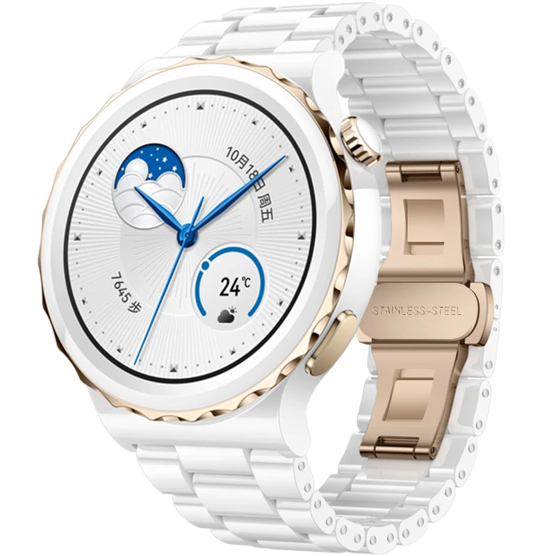 Ceramic Strap For Huawei Watch GT3Pro 43 46mm Bracelet Correa For Huawei Watch 3 4 4Pro GT2 3 GT2e Runner 46MM GT2Pro