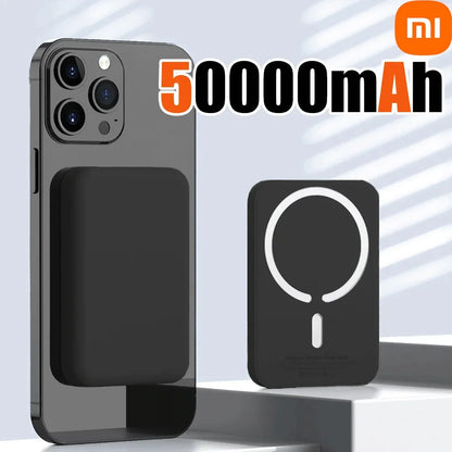 Xiaomi 500000mAh Magnetic Power Bank 25W Wireless Fast Charger Portable Large Capacity with Magsafe for iPhone Samsung