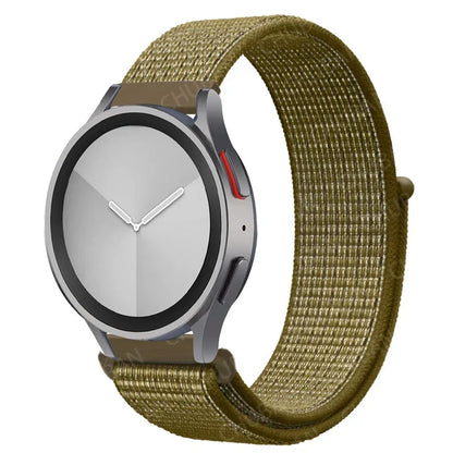 Nylon loop Band For Samsung Galaxy Watch 7 FE 6/5/pro/4/Classic/active 2 40-44mm 20mm/22mm sport bracelet huawei gt 2/e/3 strap