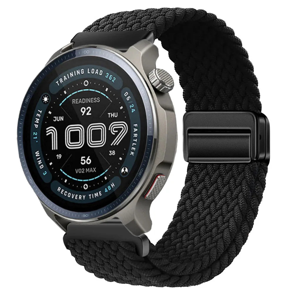 Watch Strap For Huami Amazfit Balance 2 Band GTR 4 2 2E GTR3 Pro/GTS 4/3/2 mini/Bip 3 6 U S Braided Magnetic Bracelet