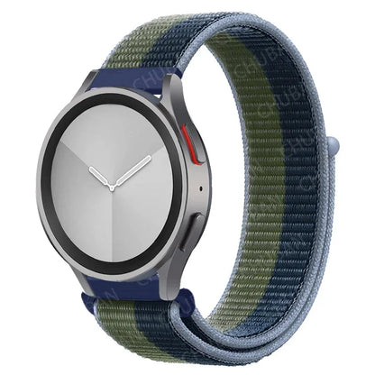 Nylon loop Band For Samsung Galaxy Watch 7 FE 6/5/pro/4/Classic/active 2 40-44mm 20mm/22mm sport bracelet huawei gt 2/e/3 strap
