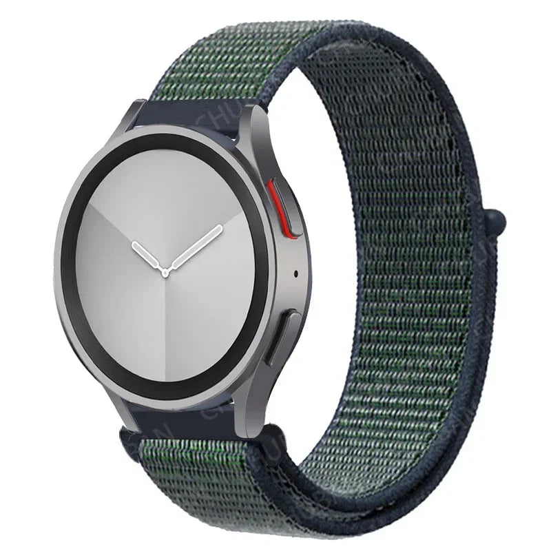 Nylon loop Band For Samsung Galaxy Watch 7 FE 6/5/pro/4/Classic/active 2 40-44mm 20mm/22mm sport bracelet huawei gt 2/e/3 strap