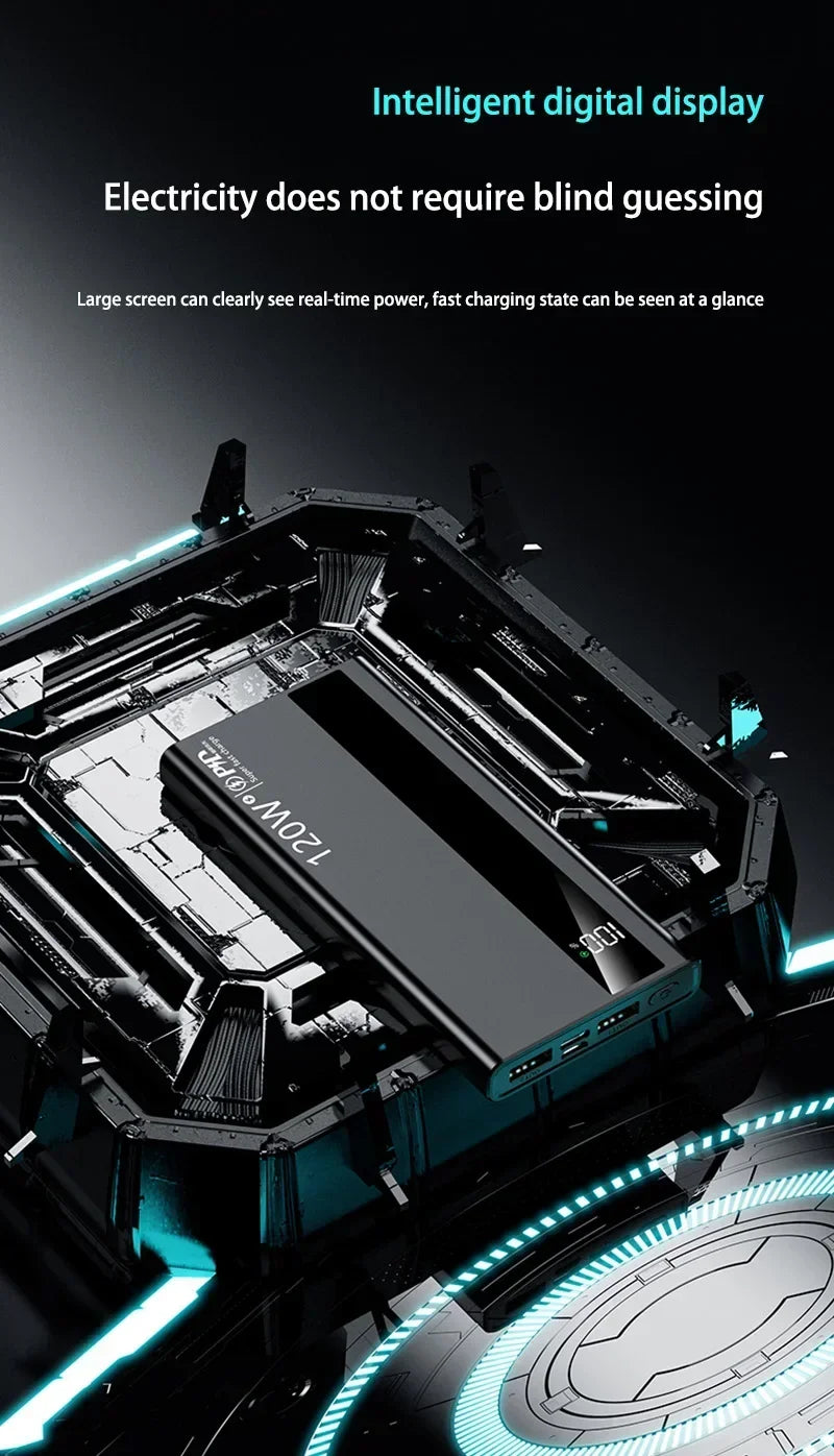 Xiaomi 500000mAh High Capacity 120W Power Bank Super Fast Charging Power Bank Portable Battery Charger For iPhone Samsung Huawei