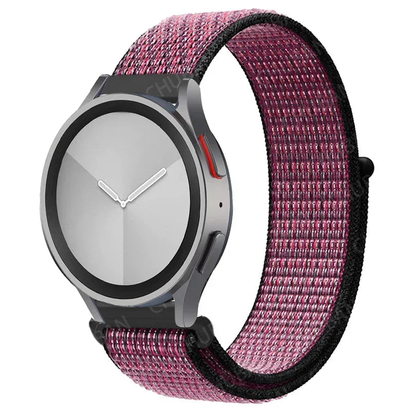 Nylon loop Band For Samsung Galaxy Watch 7 FE 6/5/pro/4/Classic/active 2 40-44mm 20mm/22mm sport bracelet huawei gt 2/e/3 strap