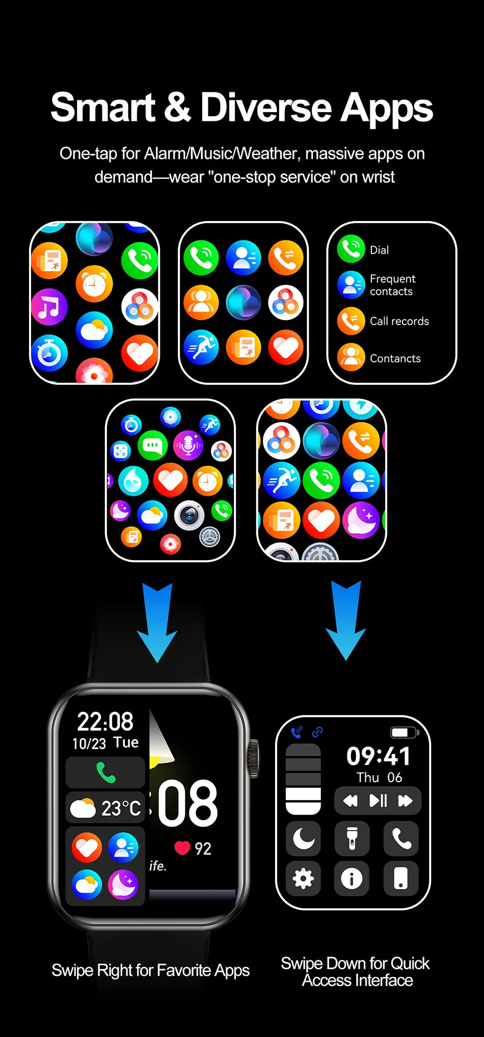 Smart Watch Full Touch Screen Bluetooth Call AI Voice Heart Rate Waterproof Watches Sports Bracelet Smartwatch Women