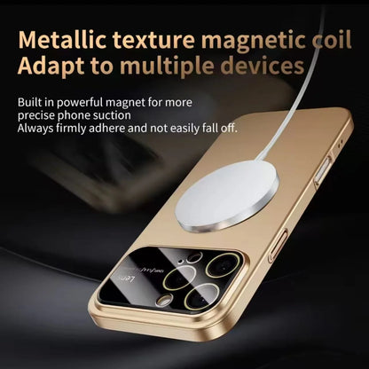 Original Glass Nano Matte Case For iPhone 17 Air 16 15 14  Pro Max 17Pro Magnetic For Magsafe Wireless Charging Armor Funda
