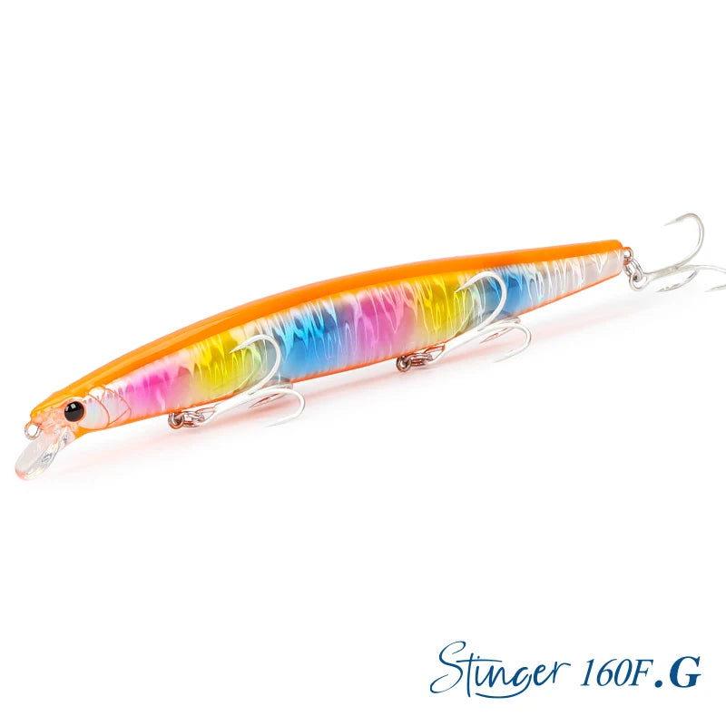 31g Floating Minnow STINGER 160F Saltwater Fishing Lure  Ultra-long Casting Hard Baits 500G Large Baits