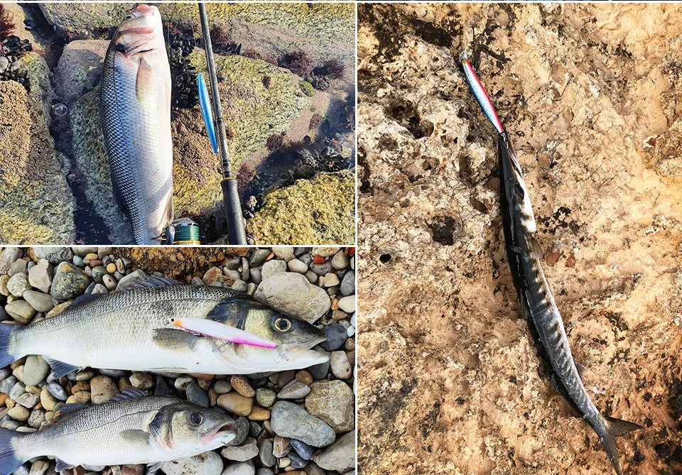 Minnow Sea Fishing Lure STINIGER 140mm 26g Piston Weight Ultra Long Casting Seabass Inshore Hard Baits