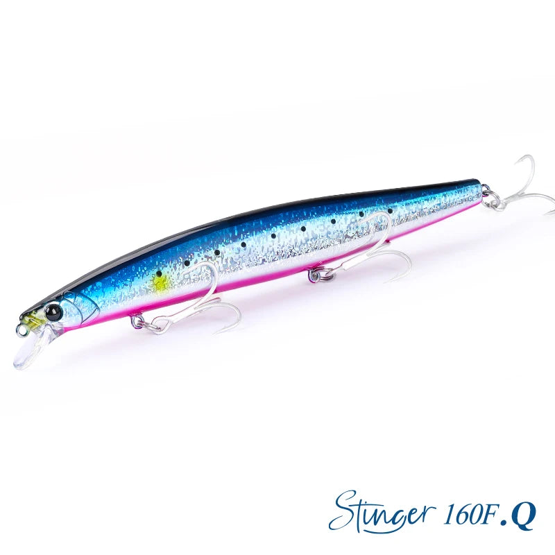 Floating Minnow Fishing Lure STINGER 163mm 31g Long Casting Artificial Seabass Saltwater Large Hard Baits