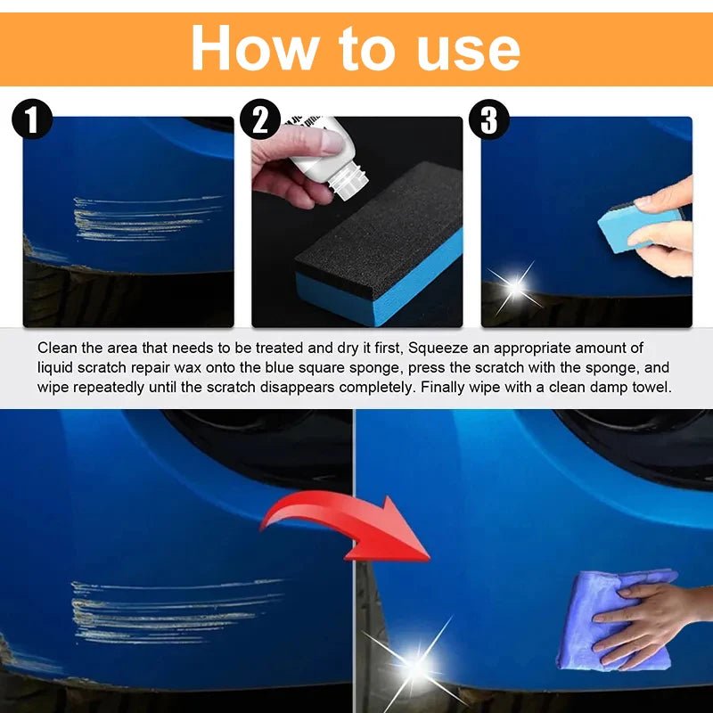 Car Scratch Remover Paint Care Tools Auto Swirl Remover Scratches Repair Polishing Auto Body Grinding Compound Anti Scratch Wax - Japan 4 All