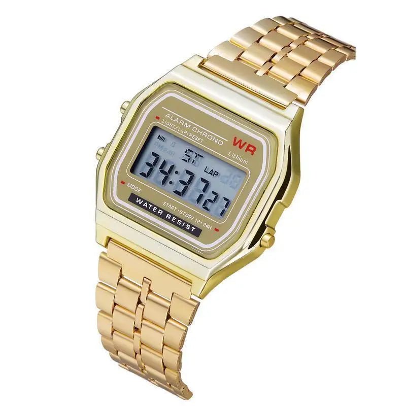 F91W Non - Waterproof Steel Band Watch For Women, Men, Business Clock, Multi - Functional LED Digital Sports Watch, Electronic Clock - Japan 4 All