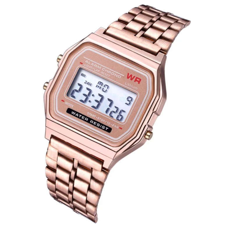 F91W Non - Waterproof Steel Band Watch For Women, Men, Business Clock, Multi - Functional LED Digital Sports Watch, Electronic Clock - Japan 4 All