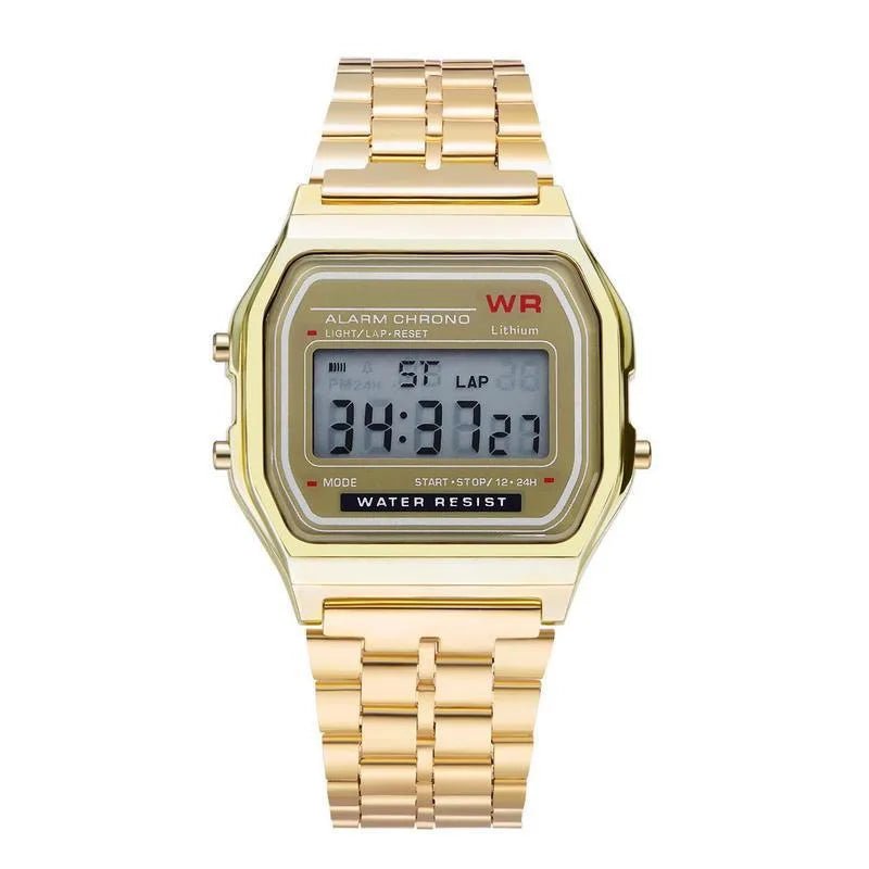 F91W Non - Waterproof Steel Band Watch For Women, Men, Business Clock, Multi - Functional LED Digital Sports Watch, Electronic Clock - Japan 4 All