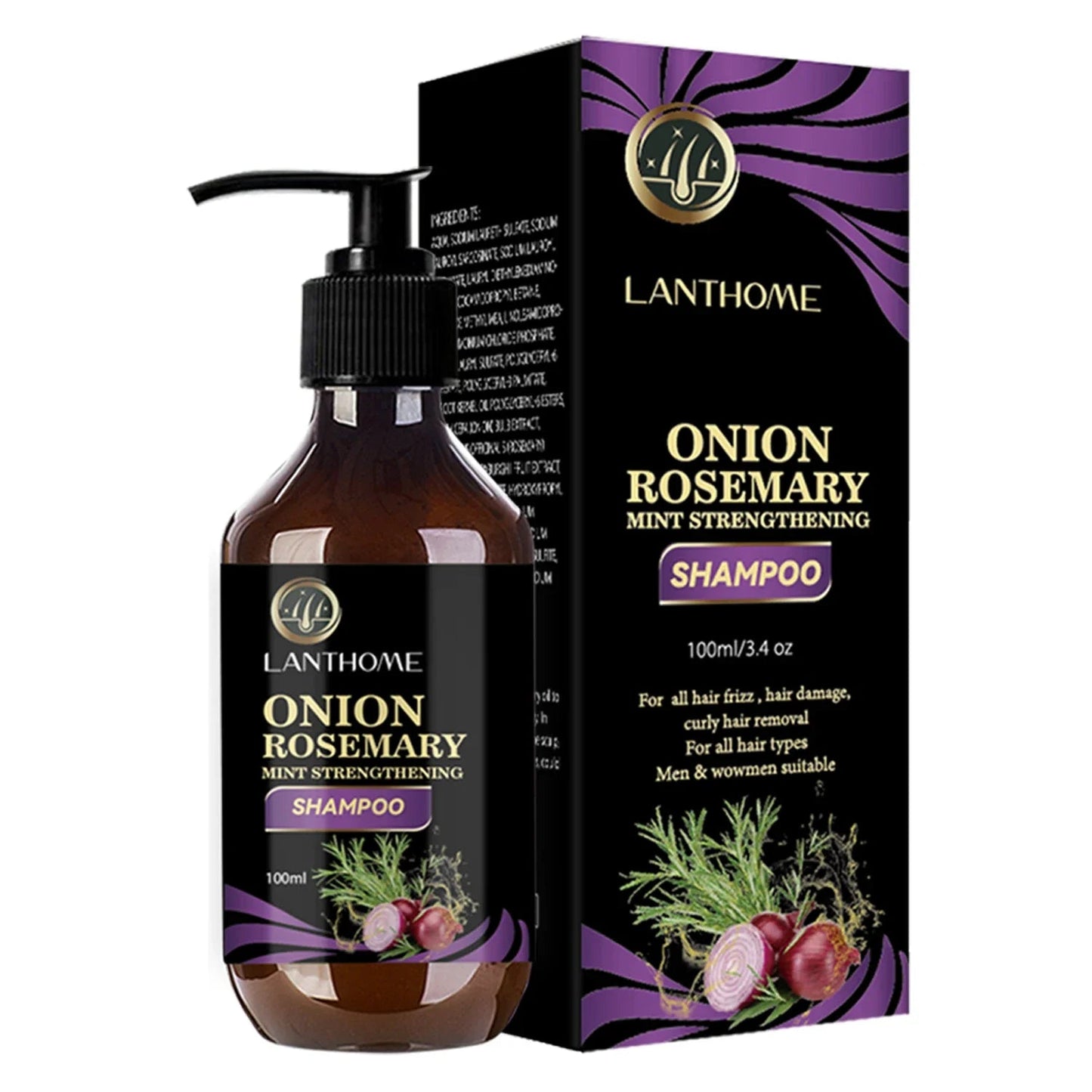 Hair Shampoo For Fast Hair Growth Rosemary Onion Shampoo 30ML Spray Anti Hair Loss Effective Within 7 Day Hair Growth - Japan 4 All