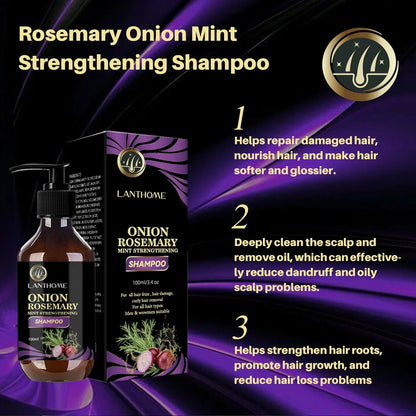 Hair Shampoo For Fast Hair Growth Rosemary Onion Shampoo 30ML Spray Anti Hair Loss Effective Within 7 Day Hair Growth - Japan 4 All