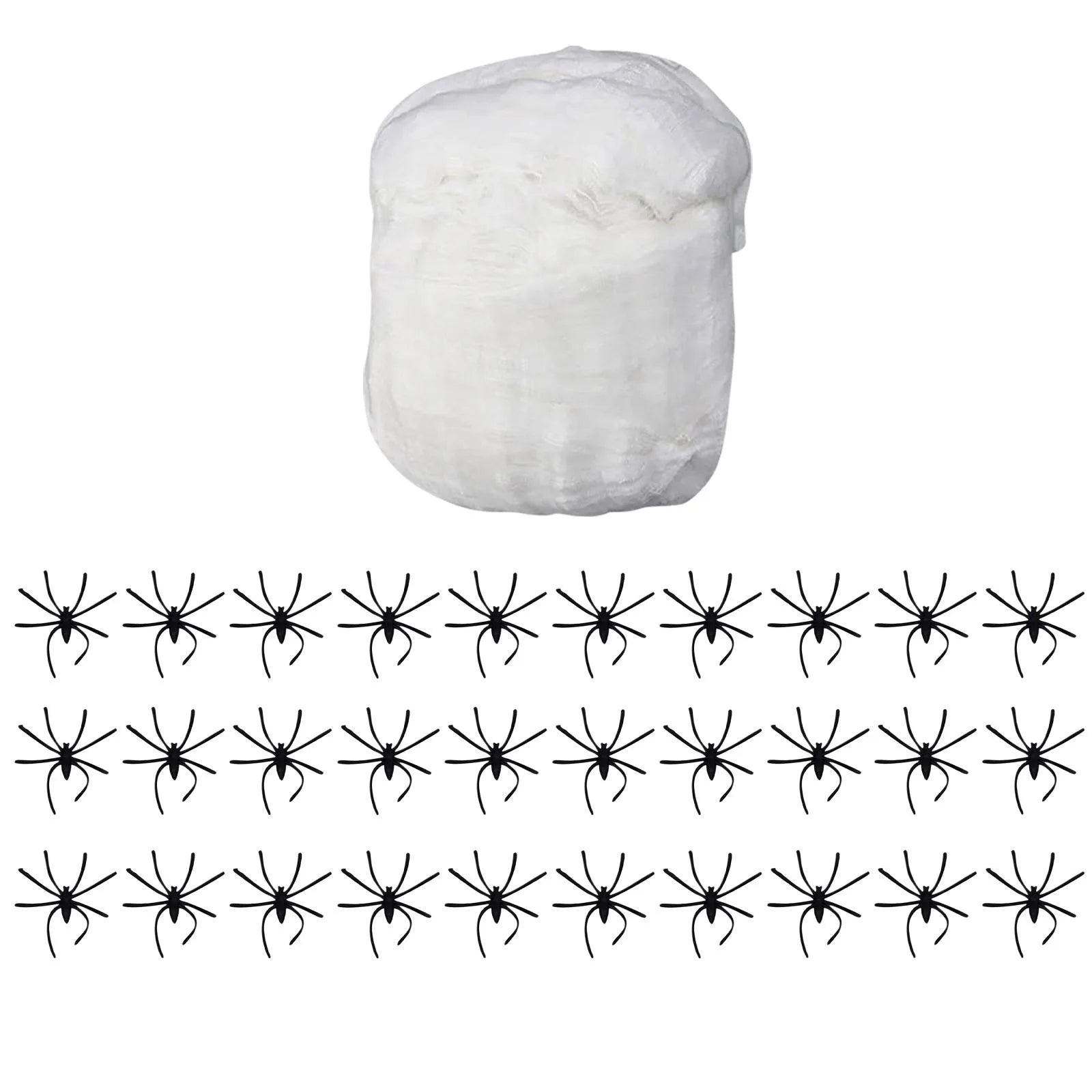 New 2024 Luminous Spider Webs Glow In The Dark Spider Webs Decorations Stretch Spider Webs With Fake Spider Halloween Cobwebs - Japan 4 All