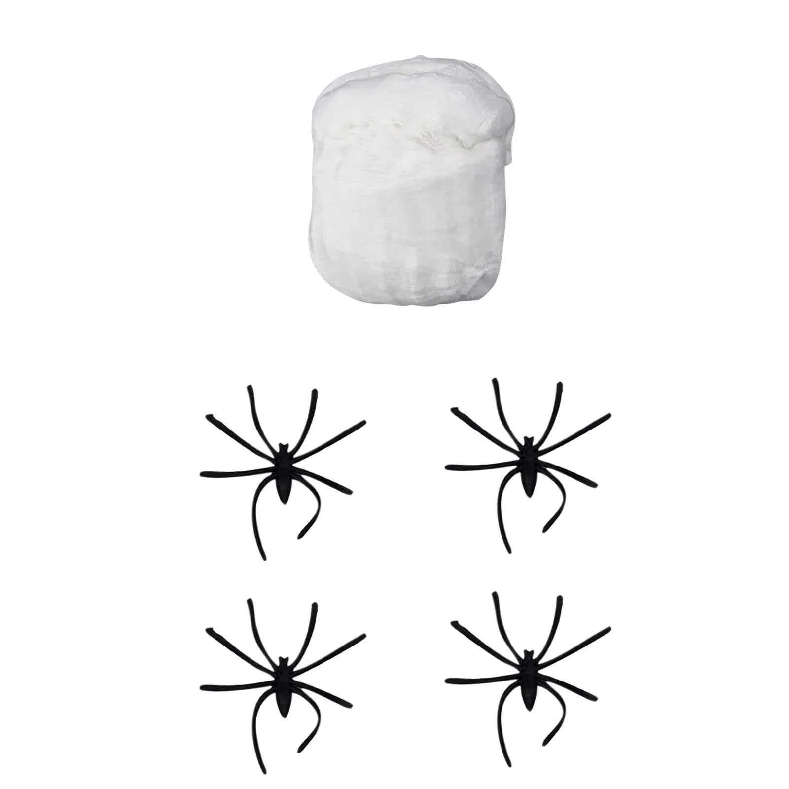 New 2024 Luminous Spider Webs Glow In The Dark Spider Webs Decorations Stretch Spider Webs With Fake Spider Halloween Cobwebs - Japan 4 All